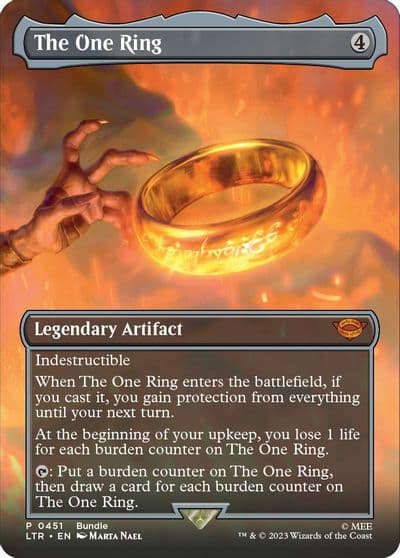 The One Ring Borderless LTR Bundle Unique and Miscellaneous Promos Magic card
