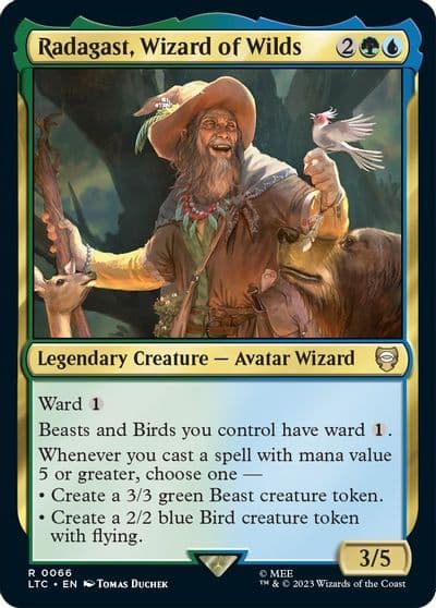 Radagast Wizard of Wilds Commander: The Lord of the Rings: Tales of Middle-earth Magic card