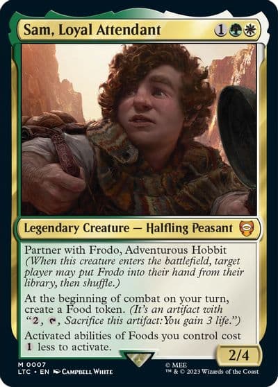 Sam Loyal Attendant Commander: The Lord of the Rings: Tales of Middle-earth Magic card