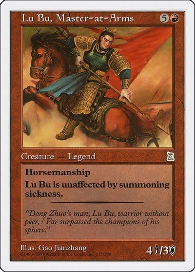 Lu Bu Master at Arms Portal Three Kingdoms Magic card