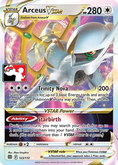 Arceus VSTAR Prize Pack Series Cards Pokemon card