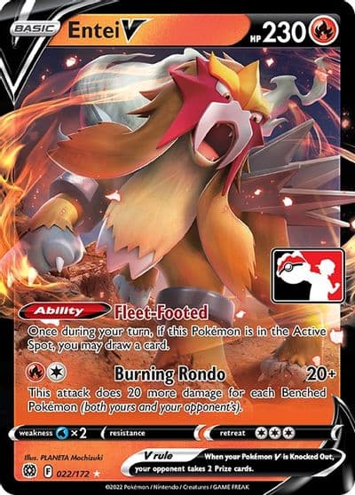 Entei V Prize Pack Series Cards Pokemon card