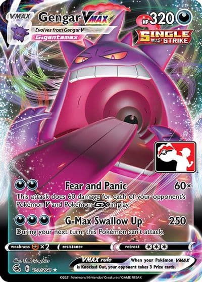 Gengar VMAX Prize Pack Series Cards Pokemon card