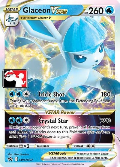 Glaceon VSTAR Prize Pack Series Cards Pokemon card