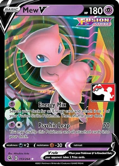Mew V Prize Pack Series Cards Pokemon card