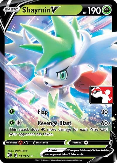 Shaymin V Prize Pack Series Cards Pokemon card