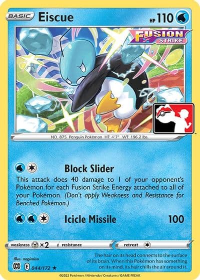 Eiscue Prize Pack Series Cards Pokemon card