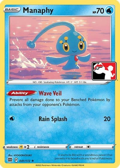 Manaphy Prize Pack Series Cards Pokemon card