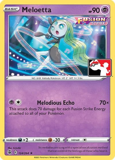 Meloetta Prize Pack Series Cards Pokemon card