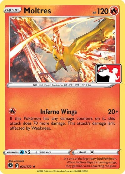 Moltres Prize Pack Series Cards Pokemon card