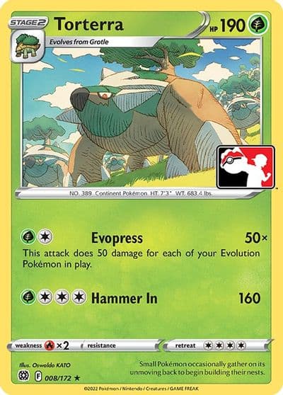 Torterra Prize Pack Series Cards Pokemon card
