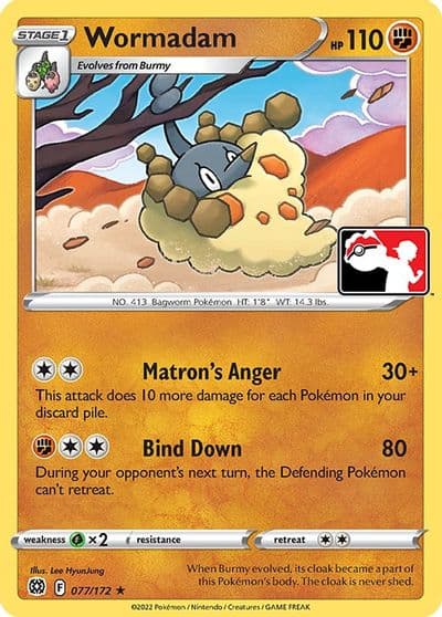Wormadam (077) Prize Pack Series Cards Pokemon card