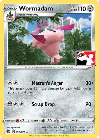 Wormadam (098) Prize Pack Series Cards Pokemon card