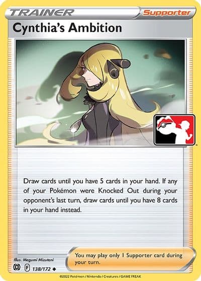 Cynthia's Ambition Prize Pack Series Cards Pokemon card