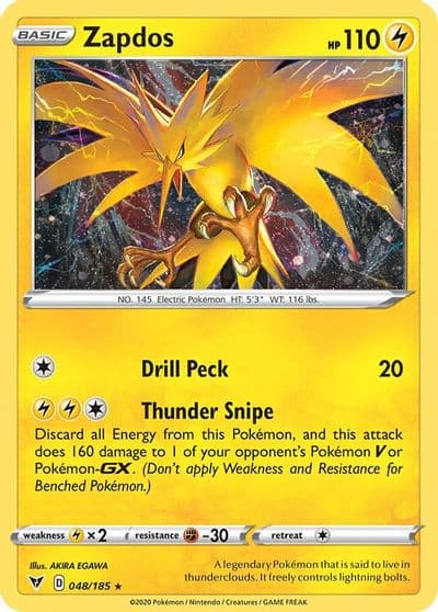 Zapdos (Cosmos Holo) Miscellaneous Cards & Products Pokemon card