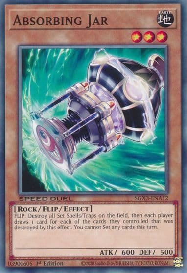 Absorbing Jar Speed Duel GX: Duelists of Shadows Yu-Gi-Oh! card