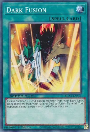 Dark Fusion Speed Duel GX: Duelists of Shadows Yu-Gi-Oh! card