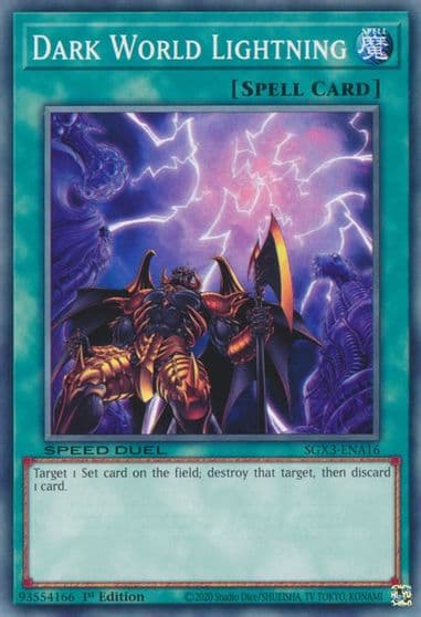Dark World Lightning Speed Duel GX: Duelists of Shadows Yu-Gi-Oh! card