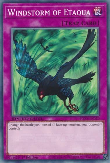 Windstorm of Etaqua Speed Duel GX: Duelists of Shadows Yu-Gi-Oh! card