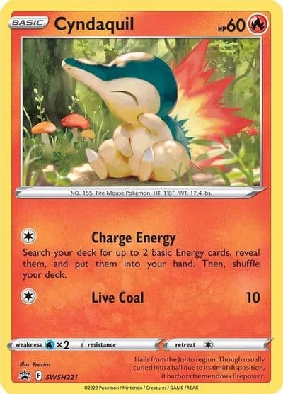 Cyndaquil - SWSH221 (Cosmos Holo) SWSH: Sword & Shield Promo Cards Pokemon card