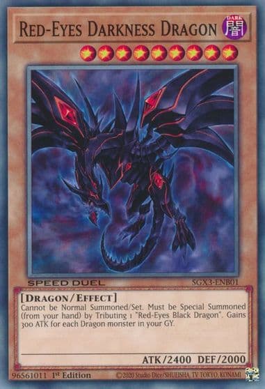 Red Eyes Darkness Dragon Speed Duel GX: Duelists of Shadows Yu-Gi-Oh! card