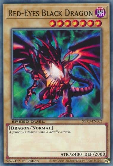 Red Eyes Black Dragon Speed Duel GX: Duelists of Shadows Yu-Gi-Oh! card