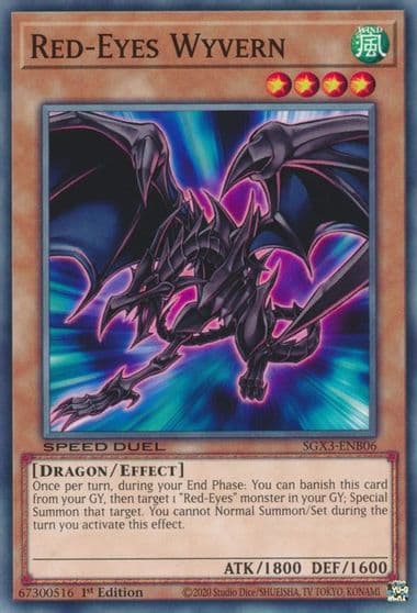 Red Eyes Wyvern Speed Duel GX: Duelists of Shadows Yu-Gi-Oh! card