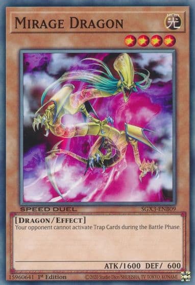 Mirage Dragon Speed Duel GX: Duelists of Shadows Yu-Gi-Oh! card