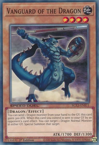 Vanguard of the Dragon Speed Duel GX: Duelists of Shadows Yu-Gi-Oh! card