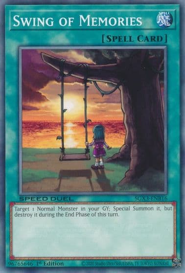 Swing of Memories Speed Duel GX: Duelists of Shadows Yu-Gi-Oh! card