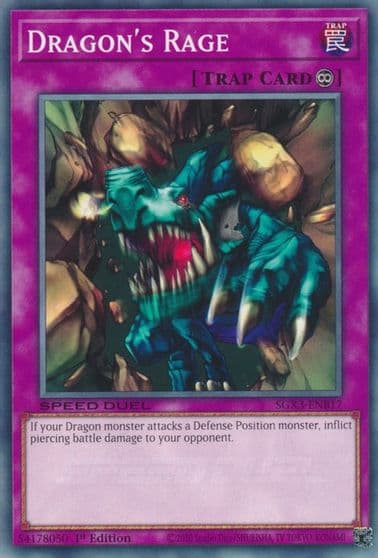 Dragons Rage Speed Duel GX: Duelists of Shadows Yu-Gi-Oh! card