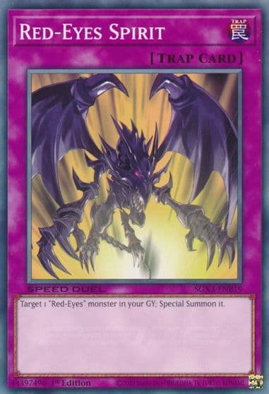 Red Eyes Spirit Speed Duel GX: Duelists of Shadows Yu-Gi-Oh! card