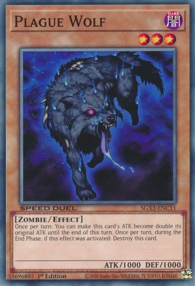 Plague Wolf Speed Duel GX: Duelists of Shadows Yu-Gi-Oh! card