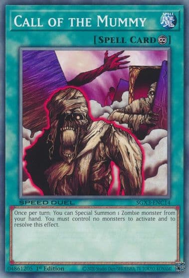 Call of the Mummy Speed Duel GX: Duelists of Shadows Yu-Gi-Oh! card
