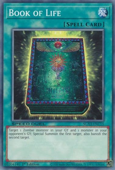 Book of Life Speed Duel GX: Duelists of Shadows Yu-Gi-Oh! card