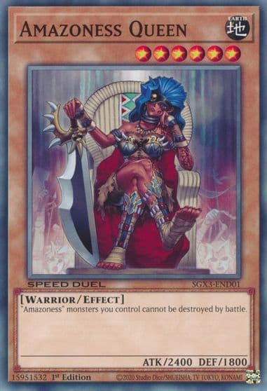Amazoness Queen Speed Duel GX: Duelists of Shadows Yu-Gi-Oh! card