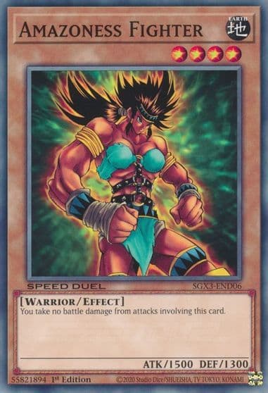 Amazoness Fighter Speed Duel GX: Duelists of Shadows Yu-Gi-Oh! card