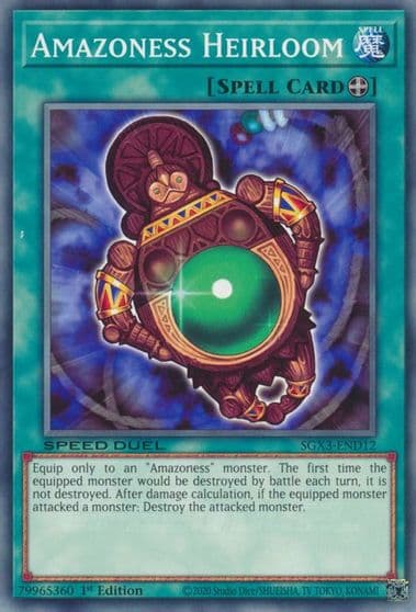 Amazoness Heirloom Speed Duel GX: Duelists of Shadows Yu-Gi-Oh! card