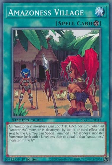 Amazoness Village Speed Duel GX: Duelists of Shadows Yu-Gi-Oh! card