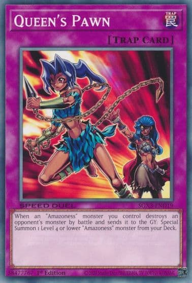 Queens Pawn Speed Duel GX: Duelists of Shadows Yu-Gi-Oh! card