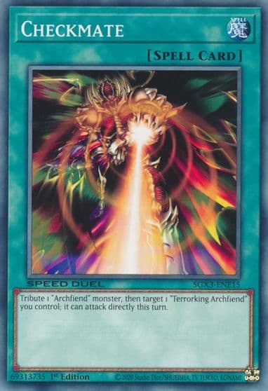 Checkmate Speed Duel GX: Duelists of Shadows Yu-Gi-Oh! card