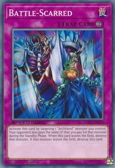 Battle Scarred Speed Duel GX: Duelists of Shadows Yu-Gi-Oh! card
