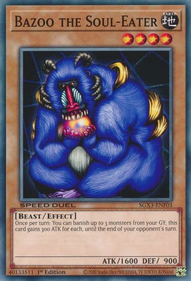 Bazoo the Soul Eater Speed Duel GX: Duelists of Shadows Yu-Gi-Oh! card