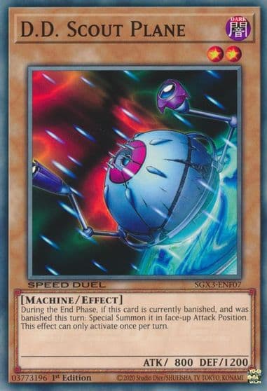 DD Scout Plane Speed Duel GX: Duelists of Shadows Yu-Gi-Oh! card