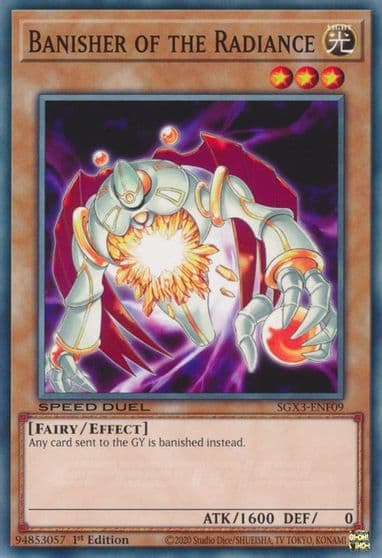 Banisher of the Radiance Speed Duel GX: Duelists of Shadows Yu-Gi-Oh! card