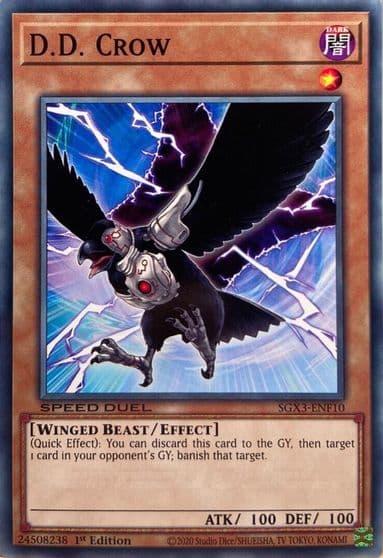 DD Crow Speed Duel GX: Duelists of Shadows Yu-Gi-Oh! card
