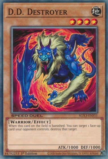 DD Destroyer Speed Duel GX: Duelists of Shadows Yu-Gi-Oh! card
