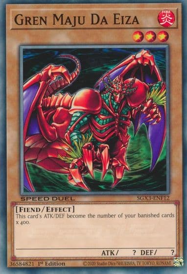 Gren Maju Da Eiza Speed Duel GX: Duelists of Shadows Yu-Gi-Oh! card