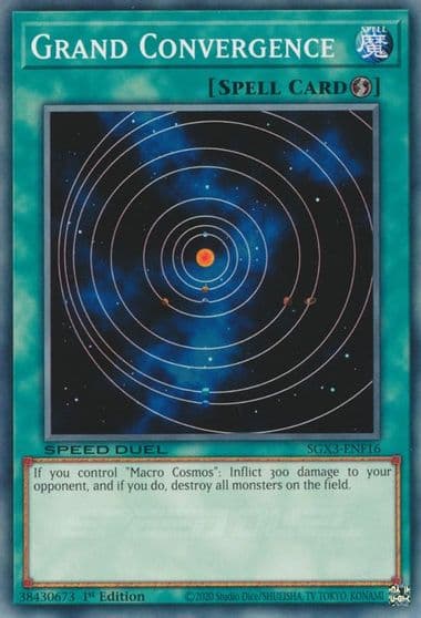 Grand Convergence Speed Duel GX: Duelists of Shadows Yu-Gi-Oh! card