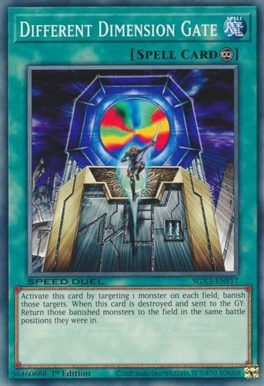 Different Dimension Gate F Speed Duel GX: Duelists of Shadows Yu-Gi-Oh! card
